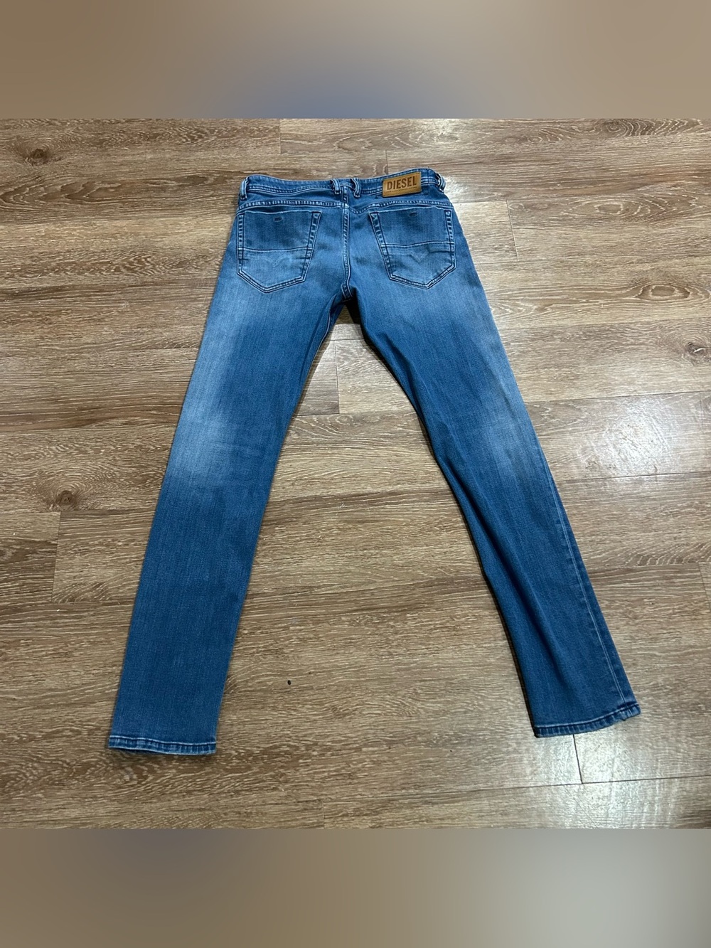 Diesel Thommer Slim Jeans Mens 32x34 Blue Stretch Denim Medium Wash